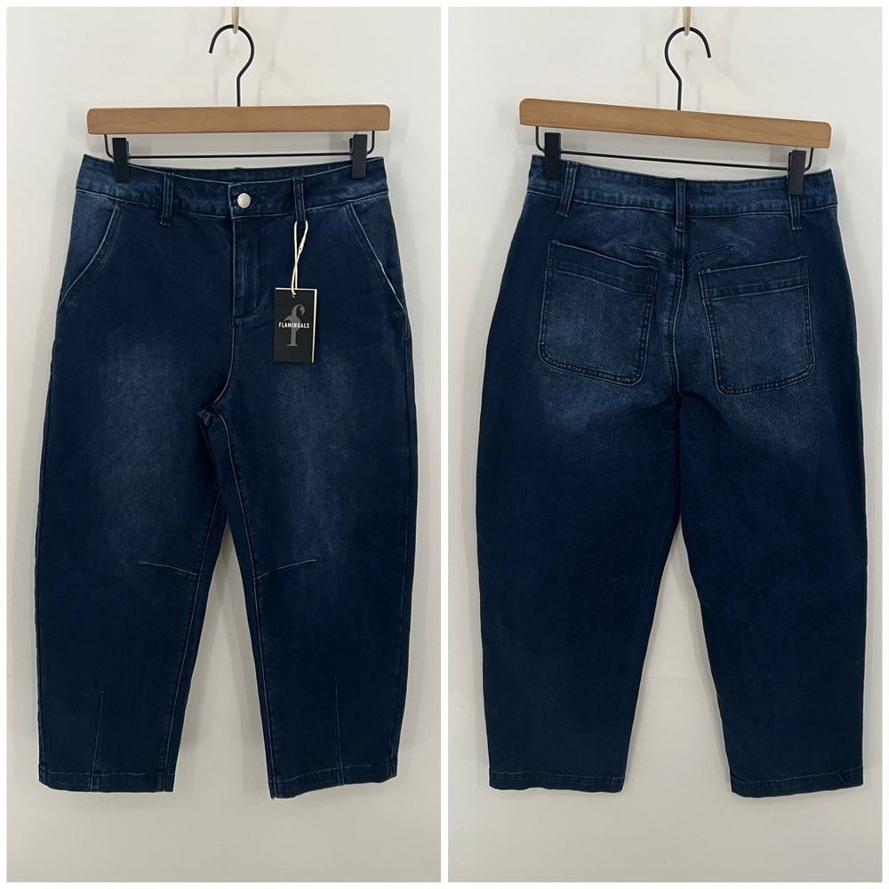 Flamingals barrel leg jeans